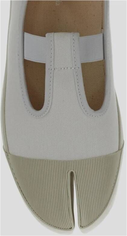 Maison Margiela Tabi Mary Jane Katoenen Schoenen White Dames