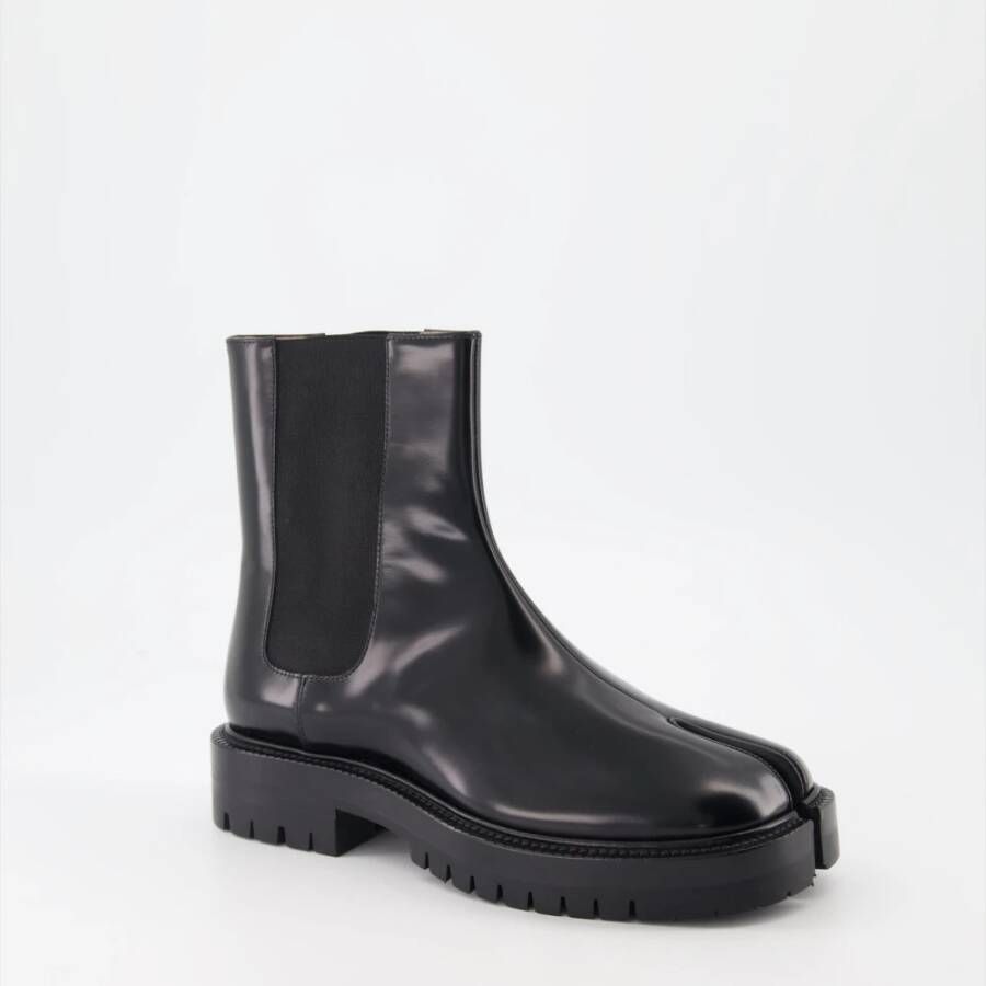 Maison Margiela Tabi Split Teen Chelsea Laarzen Black Dames