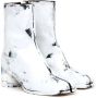 Maison Margiela Tabi Teen Leren Blokhak Schoenen White Heren - Thumbnail 5