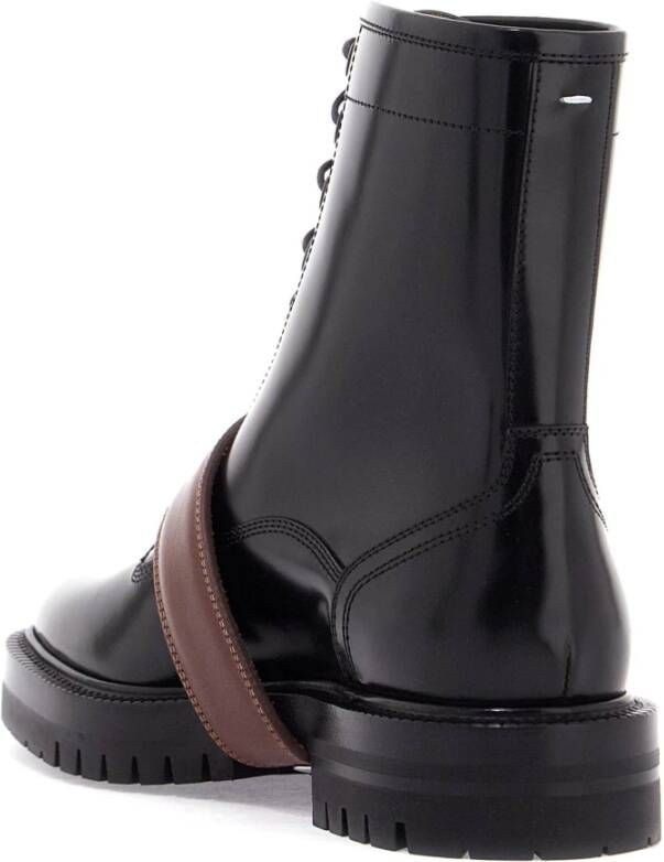 Maison Margiela Tabi Veterschoenen Black Dames