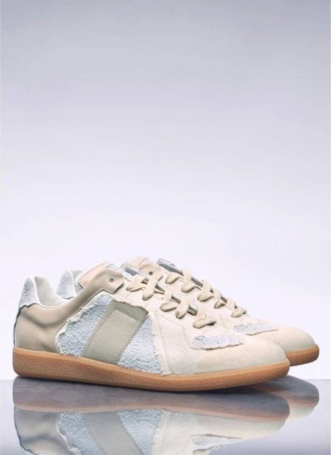 Maison Margiela Verontruste Inside-Out Sneakers Beige Heren