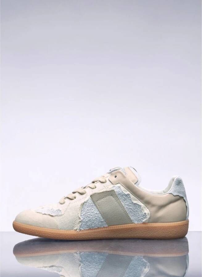 Maison Margiela Verontruste Inside-Out Sneakers Beige Heren