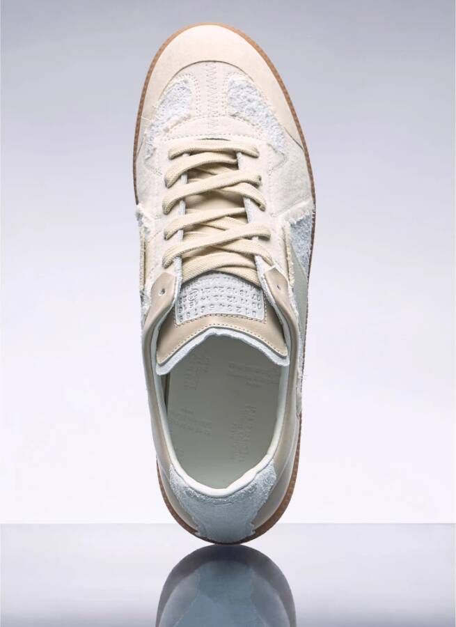 Maison Margiela Verontruste Inside-Out Sneakers Beige Heren