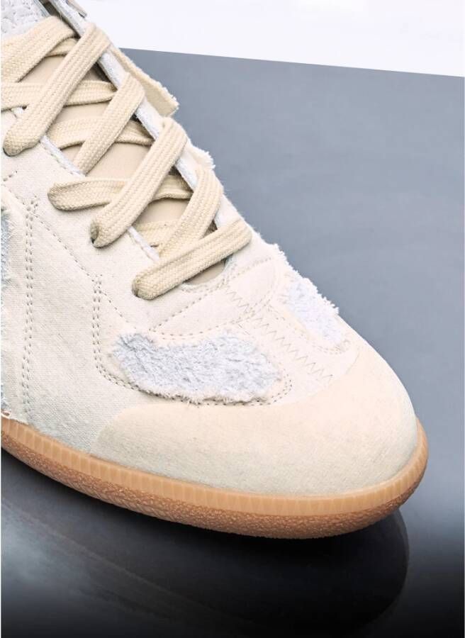 Maison Margiela Verontruste Inside-Out Sneakers Beige Heren