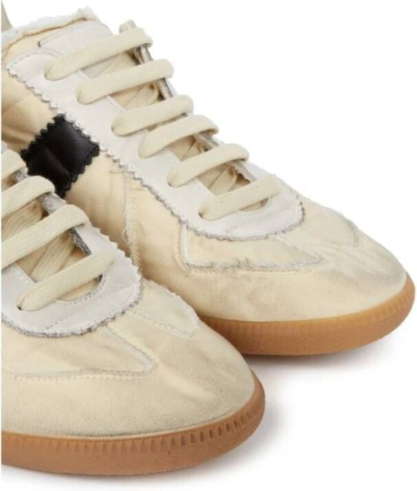 Maison Margiela Versleten Veterschoenen Beige Heren