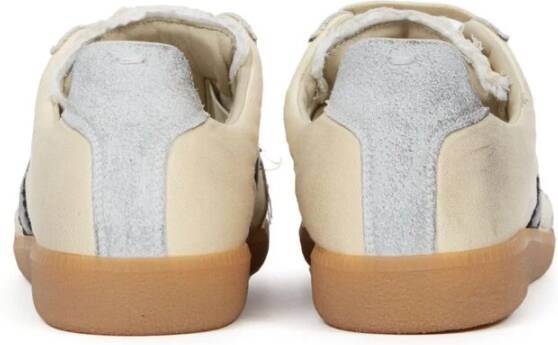 Maison Margiela Versleten Veterschoenen Beige Heren