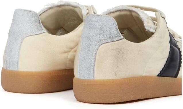 Maison Margiela Versleten Veterschoenen Beige Heren