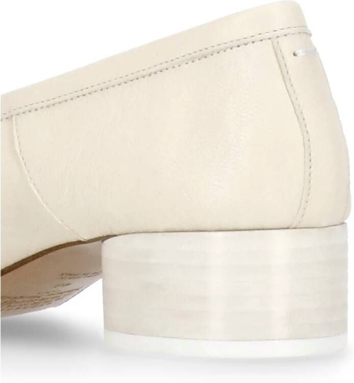 Maison Margiela Witte gehakte Tabi-teen schoenen White Dames