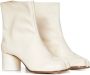 Maison Margiela Witte Leren Laarzen met Tabi Split-Teen Vorm White Dames - Thumbnail 2