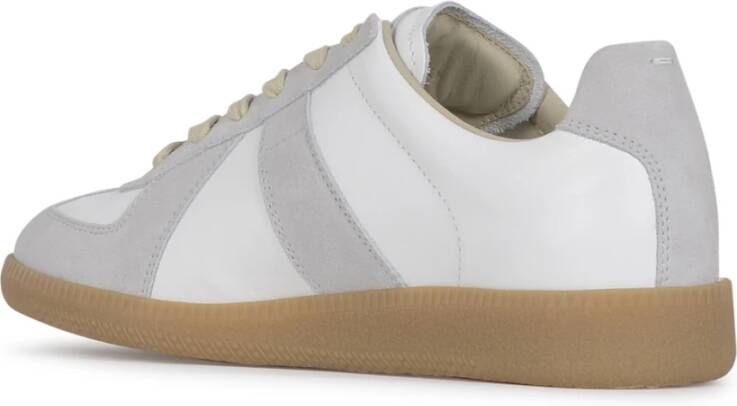 Maison Margiela Witte Leren Replica Lage Sneakers White Dames