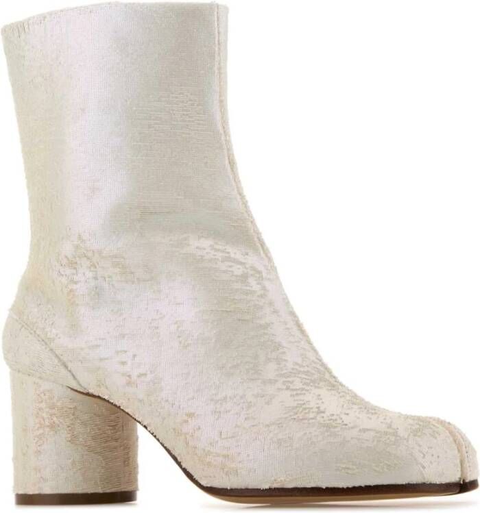 Maison Margiela Witte leren Tabi enkellaarzen White Dames