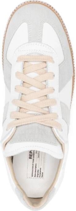 Maison Margiela Witte Panel Laag-Top Sneakers White Dames