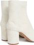 Maison Margiela Witte Parel Suède Laser-Cut Laarzen White Dames - Thumbnail 2