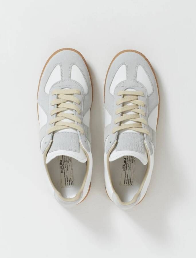 Maison Margiela Witte Replica Leren Sneakers White Heren