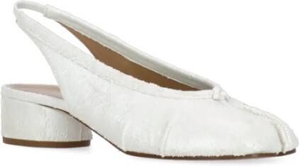 Maison Margiela Witte Slingback met Tabi Teen White Dames