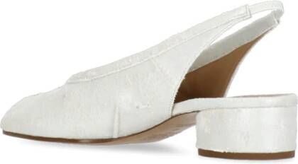 Maison Margiela Witte Slingback met Tabi Teen White Dames