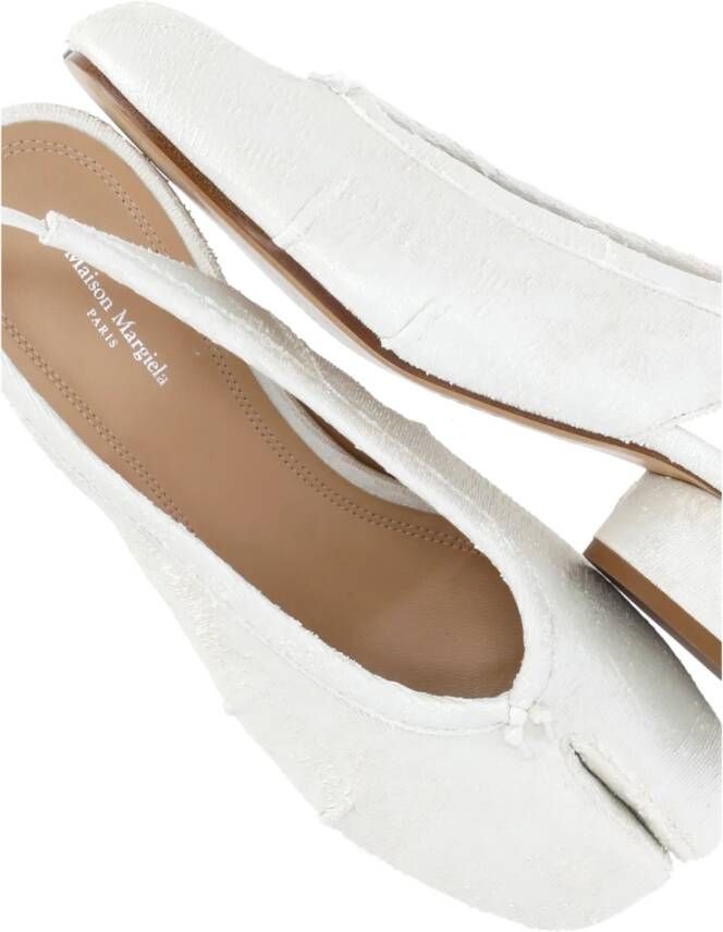 Maison Margiela Witte Slingback met Tabi Teen White Dames