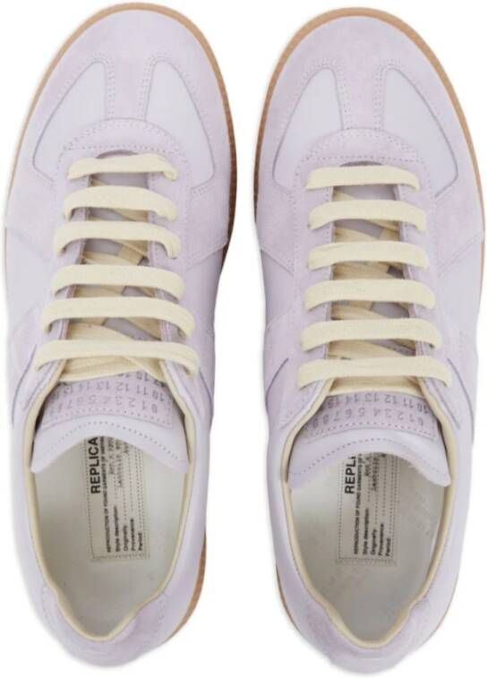 Maison Margiela Witte Sneakers met Handtekening Nummers Motief White Dames