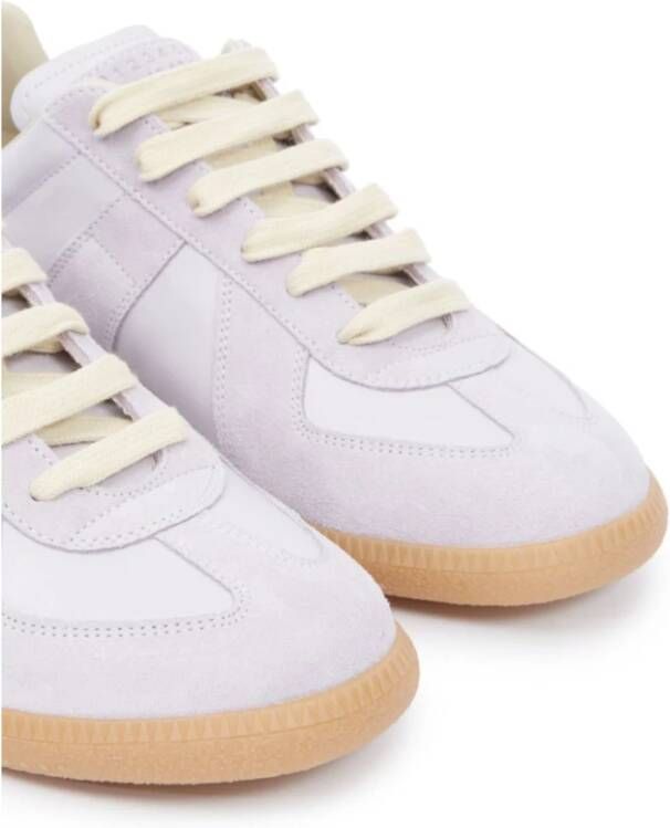 Maison Margiela Witte Sneakers met Handtekening Nummers Motief White Dames