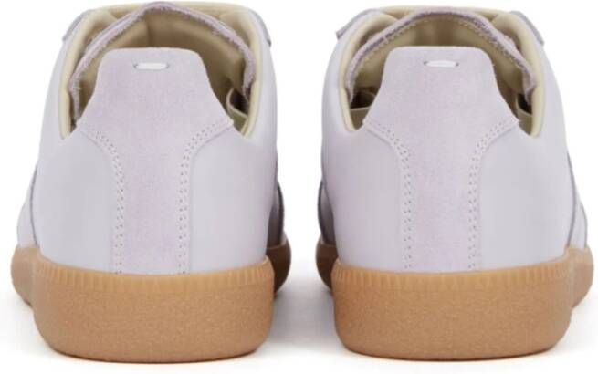 Maison Margiela Witte Sneakers met Handtekening Nummers Motief White Dames