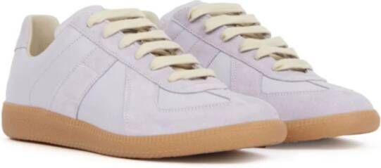 Maison Margiela Witte Sneakers met Handtekening Nummers Motief White Dames