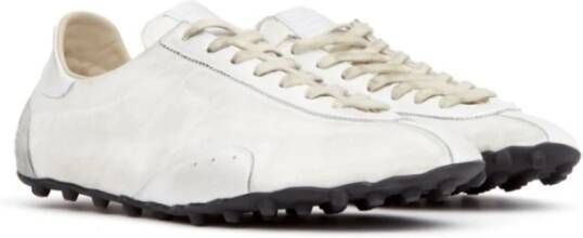 Maison Margiela Witte Sneakers met Vetersluiting White Dames