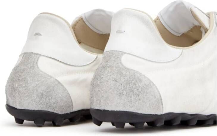 Maison Margiela Witte Sneakers met Vetersluiting White Dames