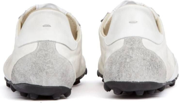 Maison Margiela Witte Sneakers met Vetersluiting White Dames