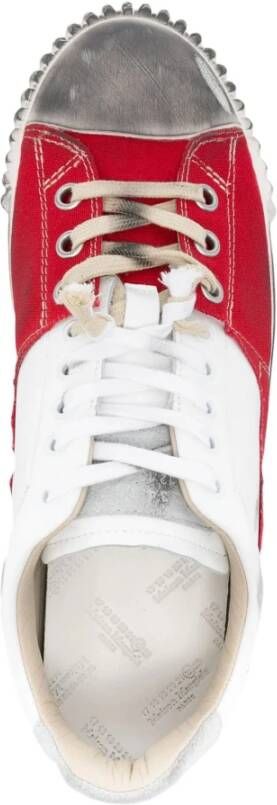 Maison Margiela Witte Sneakers Nieuwe Evolutie Canvas Ontwerp Multicolor Heren