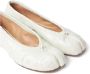 Maison Margiela Witte Tabi Teen Platte Schoenen White Dames - Thumbnail 3