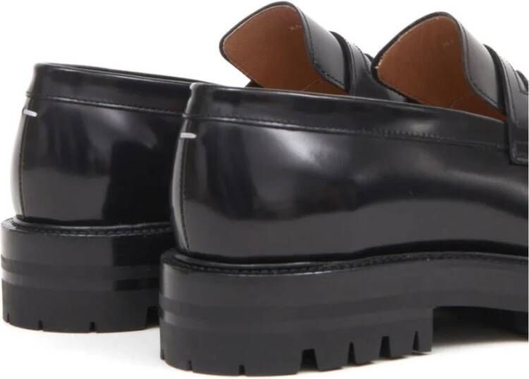 Maison Margiela Zwarte County Loafer Schoenen Black Dames