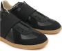 Maison Margiela Zwarte Leren Sneakers Contrast Zool Black Heren - Thumbnail 4