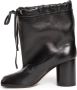 Maison Margiela Zwarte Leren Tabi Enkellaarzen Black Dames - Thumbnail 2