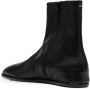 Maison Margiela Zwarte leren Tabi Teen Enkellaarzen Black Heren - Thumbnail 2