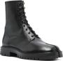 Maison Margiela Zwarte leren Tabi Teen Lace-Up laarzen Black Heren - Thumbnail 4