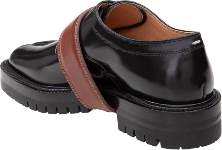 Maison Margiela Zwarte Loafer Schoenen met Afneembare Band Black Dames