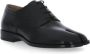 Maison Margiela Zwarte platte veterschoenen Tabi teen Black Heren - Thumbnail 3