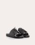 Maison Margiela Zwarte Rubberen Slippers met Veters Black Dames - Thumbnail 2