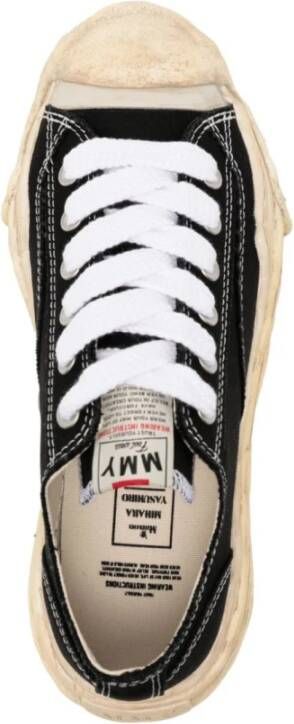 Maison Margiela Zwarte Sneakers met Dikke Rubberen Zool Black Heren