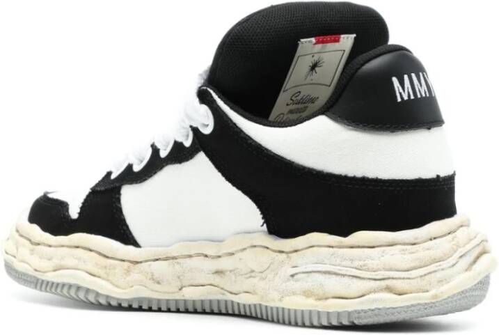 Maison Margiela Zwarte Sneakers met Kleurblok Ontwerp Black Heren