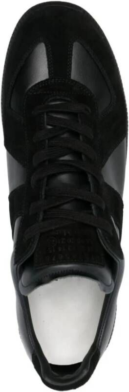 Maison Margiela Zwarte Sneakers Replica Leer Suède Black Heren