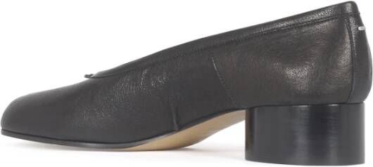 Maison Margiela Zwarte Tabi Ballerina Platte Schoenen Black Dames