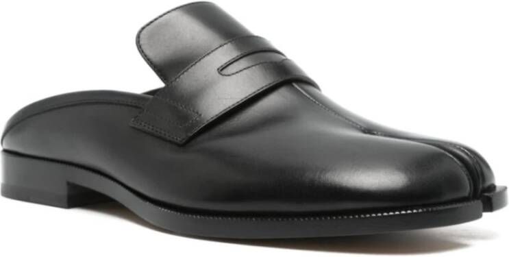 Maison Margiela Zwarte Tabi Loafer Mule Schoenen Black Heren