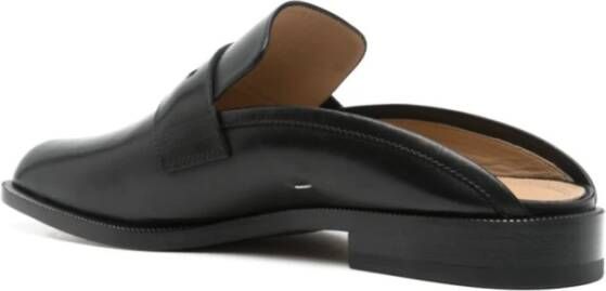 Maison Margiela Zwarte Tabi Loafer Mule Schoenen Black Heren