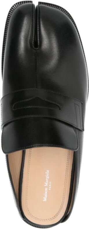 Maison Margiela Zwarte Tabi Loafer Mule Schoenen Black Heren