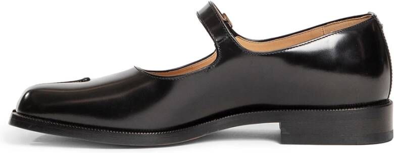 Maison Margiela Zwarte Tabi Mary Jane Schoenen Black Dames