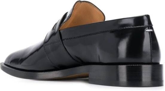 Maison Margiela Zwarte Tabi Mocassins Leren Schoenen Black Dames