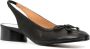 Maison Margiela Zwarte Tabi Pump met Strikdetail Black Dames - Thumbnail 2