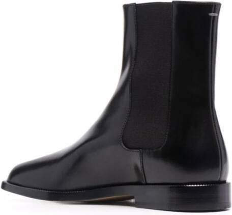 Maison Margiela Zwarte Tabi Teen Instap Schoenen Black Dames