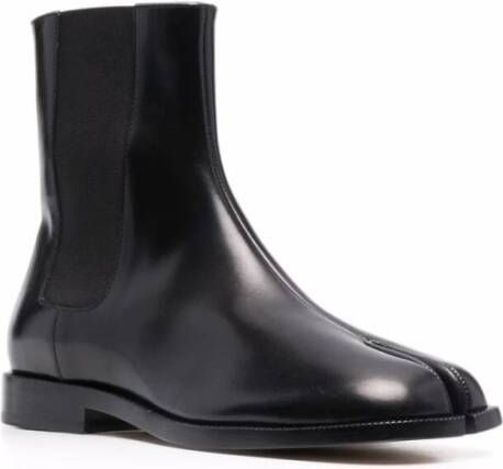 Maison Margiela Zwarte Tabi Teen Instap Schoenen Black Dames